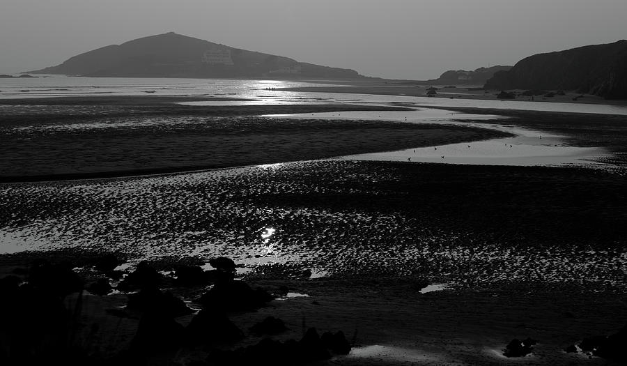  Burgh Island Black and White Photograph by Helen Jackson