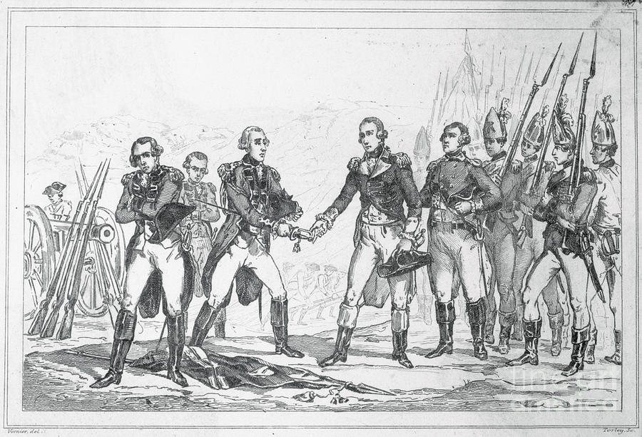 Burgoyne Surrendering At Saratoga Photograph by Bettmann
