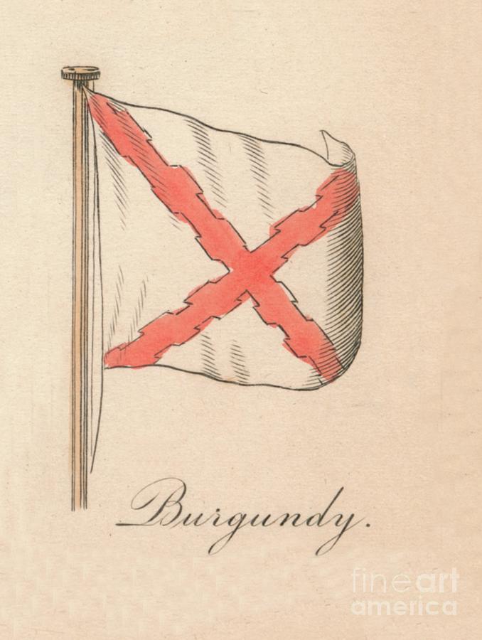 Burgundy, 1838 Drawing by Print Collector