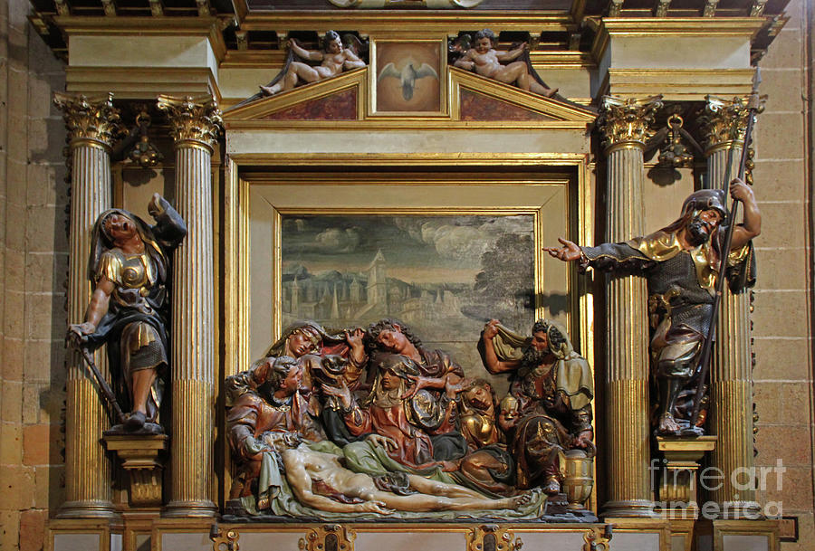Burial of Jesus - Juan de Juni - Segovia Cathedral Photograph by Nieves Nitta