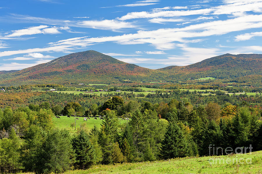 Burke Mountain Early Fall View Photograph by Alan L Graham - Fine Art ...