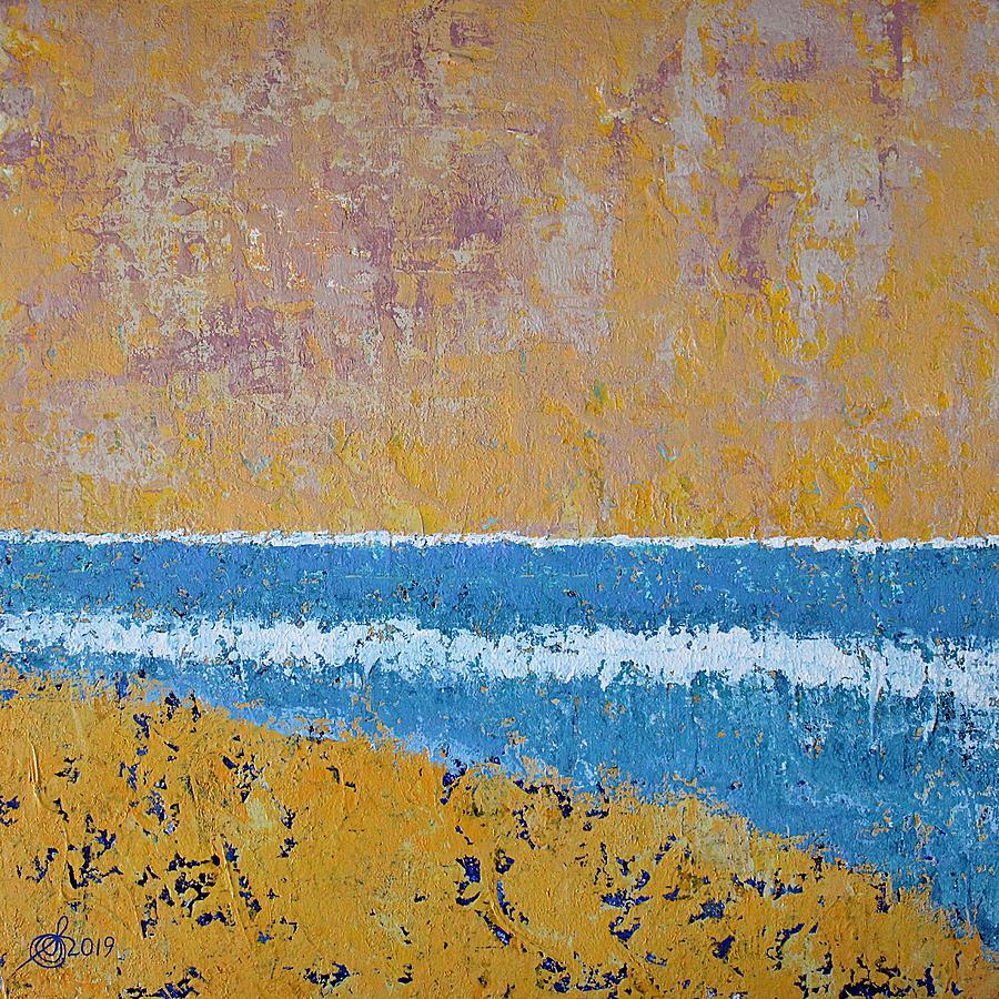 Burkes Beach original painting Painting by Sol Luckman