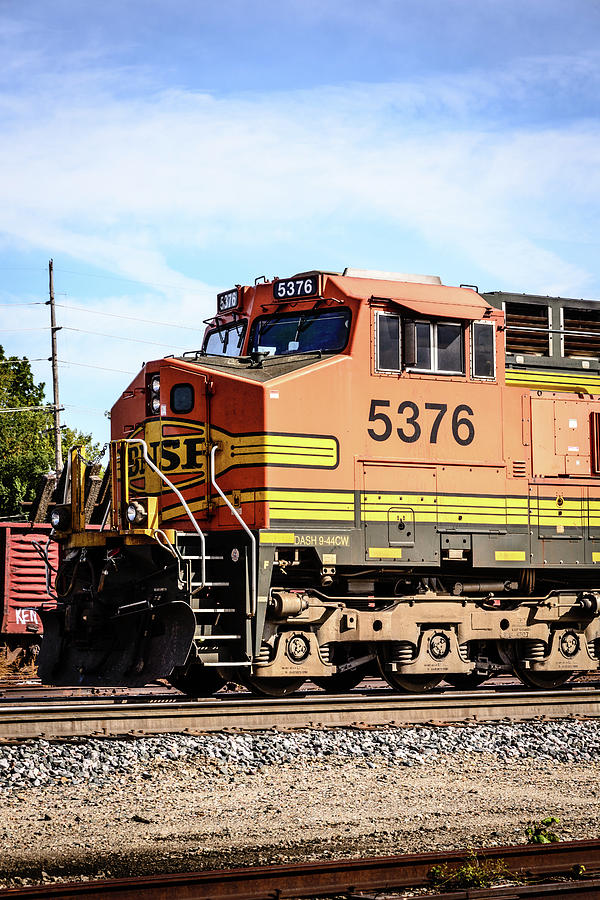 Burlington Northern and Santa Fe C44 freight locomotive, Springfield, Missouri Photograph by Mark Summerfield