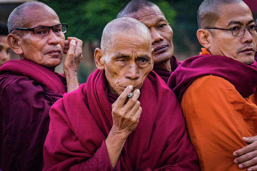 Burmese Buddhist monks Photograph by Ann Moore