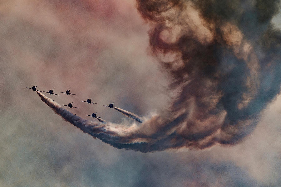 Airplane Photograph - Burn Up by Chris Hamilton