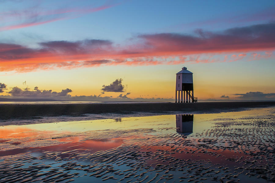 Burnham-on-sea Sunset Photograph by Milsters Images