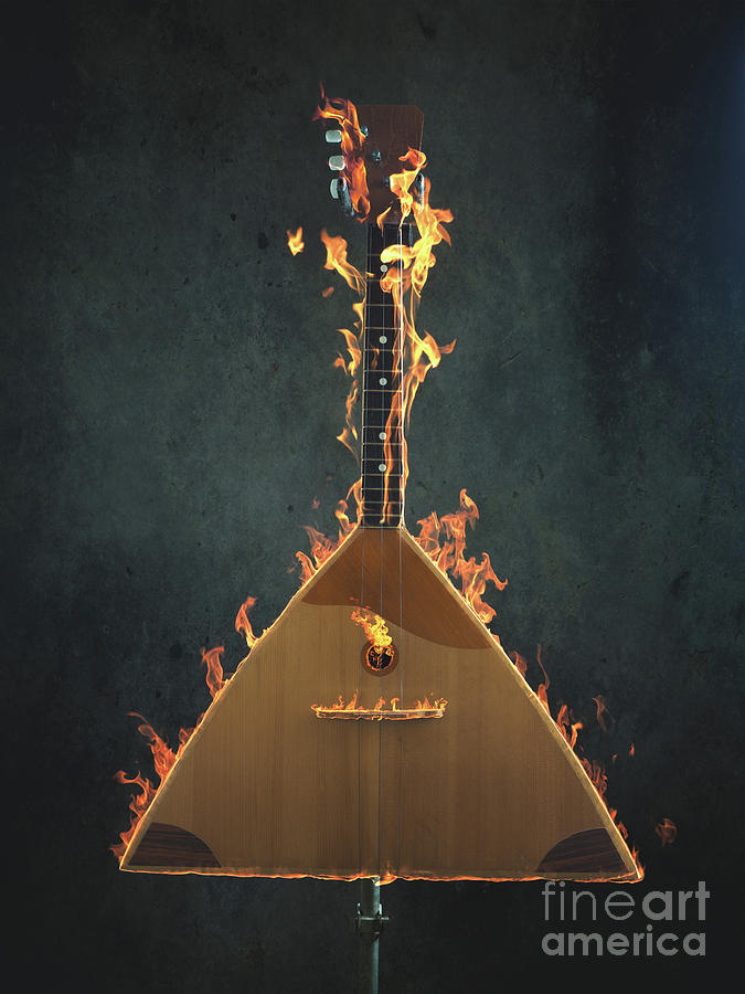 Burning balalaika Photograph by Andreas Berheide