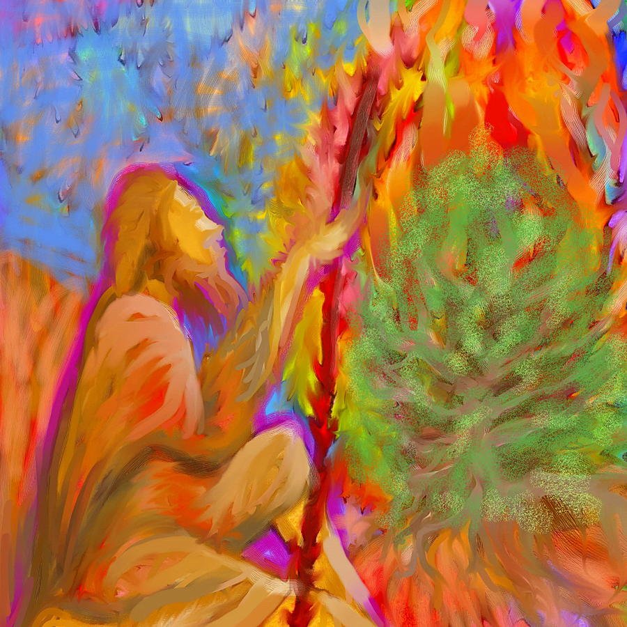 Burning Bush of YHWH Painting by Hidden  Mountain