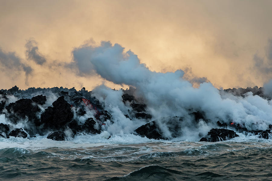 Burning Coastline Photograph by William Dickman