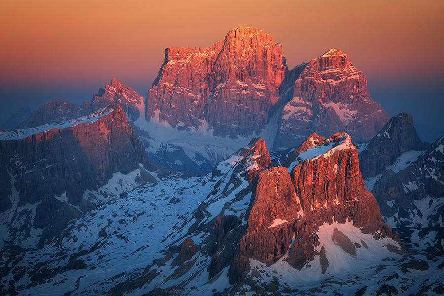 Burning Dolomites Photograph by Daniel Fleischhacker