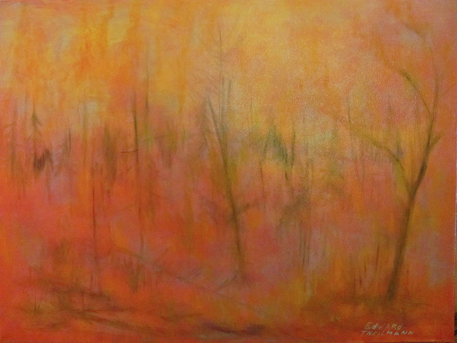 Burning Forest Painting by Edward Theilmann