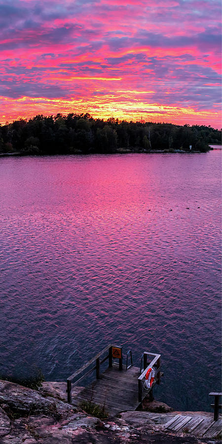 Fiery Photograph - Burning sunset to mark the end of summer by Dejan Kostic Fiery Photograph - Burning sunset to mark the end of summer by Dejan Kostic