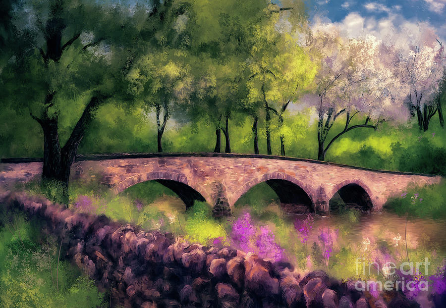Burnside Bridge In Spring by Lois Bryan Burnside Bridge In Spring by Lois Bryan