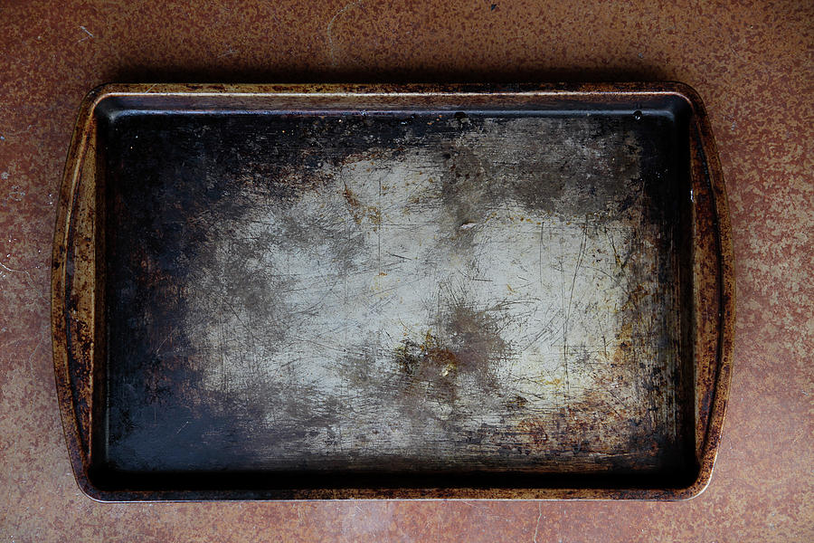 Burnt Cookie Sheet Ro Baking Tray Photograph by Elisa Cicinelli