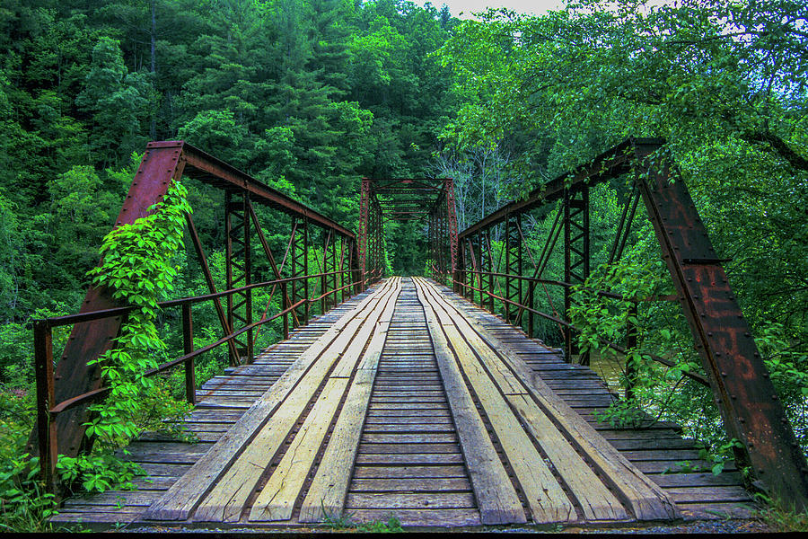Burnt Mill Bridge in the Big South Fork 002 Photograph by James C Richardson
