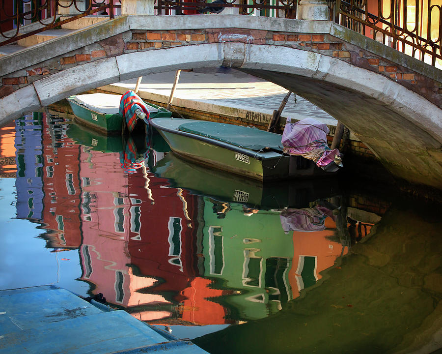 Burano Reflections II Photograph by Harriet Feagin