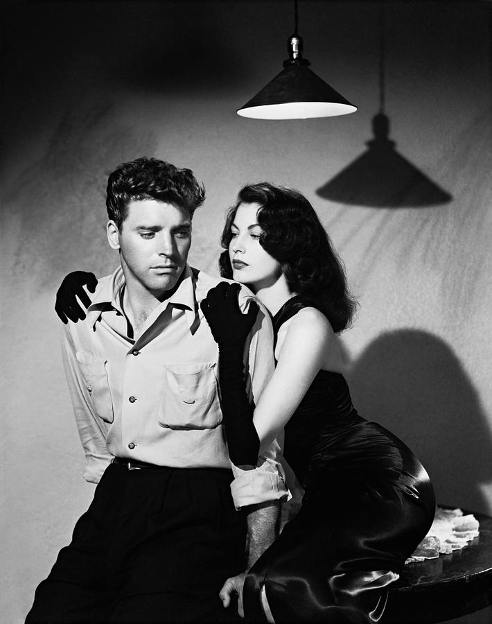 BURT LANCASTER and AVA GARDNER in THE KILLERS -1946-. Photograph by Album