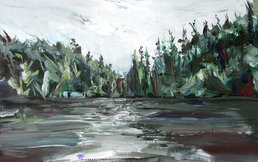 Burton Lake Painting by John Gholson