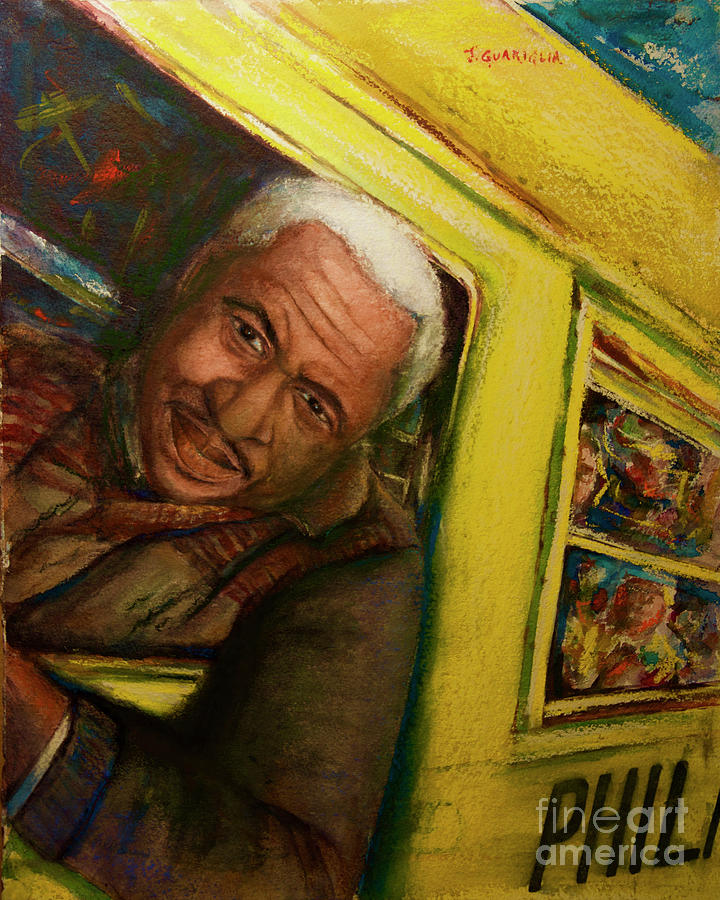 Bus Driver Painting by Joyce Guariglia