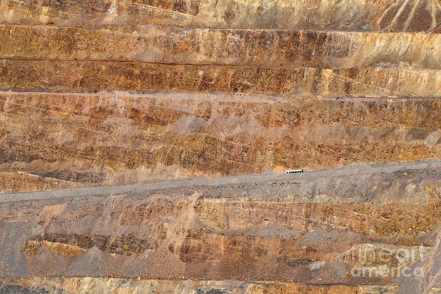 Bus in an Open Mine Pit by Lisa Manifold Bus in an Open Mine Pit by Lisa Manifold