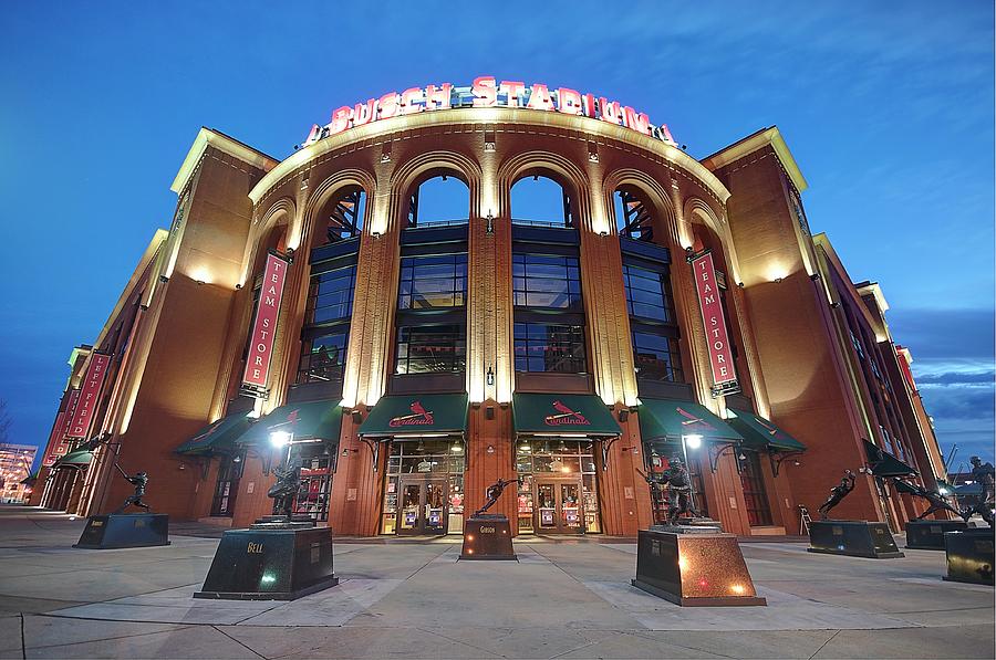 Busch Stadium - St. Louis Cardinals Architecture Poster - the Stadium Shoppe