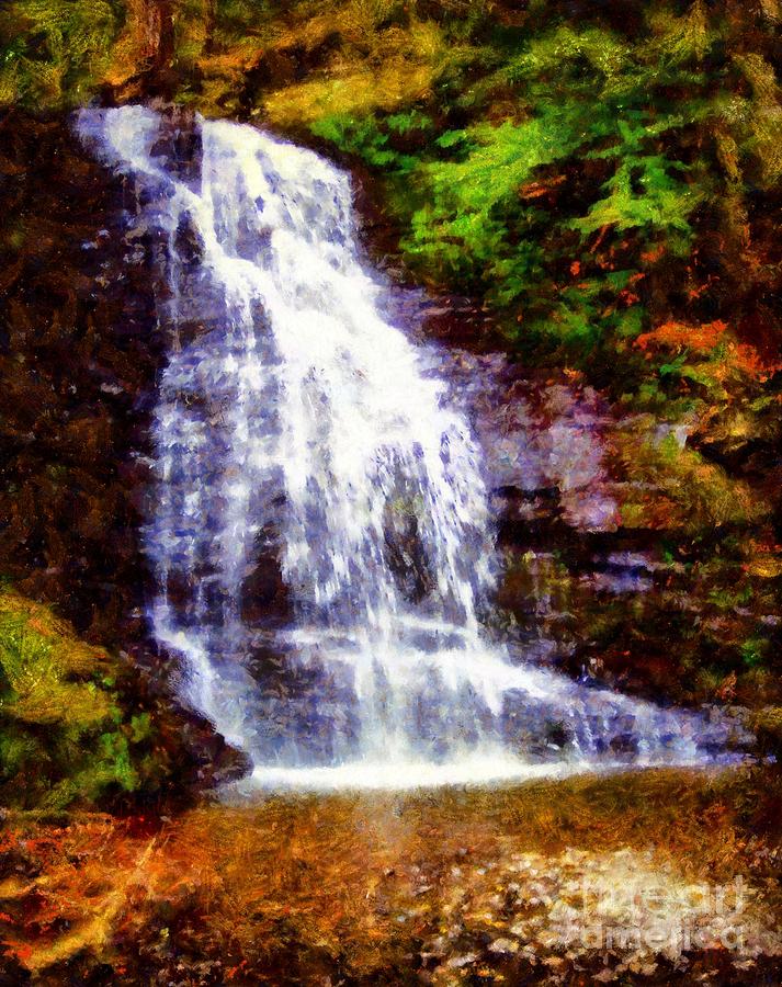 Bushkill Falls Bridal Veil Falls Photograph by Janine Riley