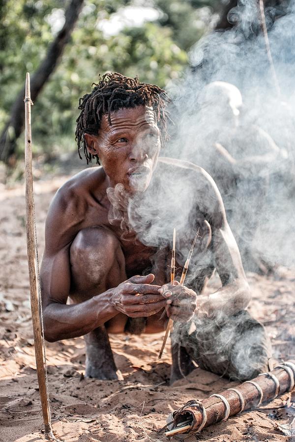 Bushmen Photograph - Bushmen: Hunters And Gatherers by Pavol Stranak