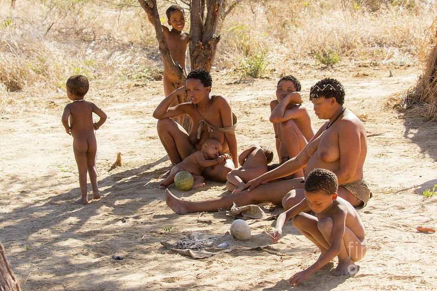 Desert Photograph - Bushmen tribe, Namibia b1 by Eyal Bartov