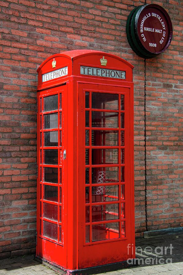 Bushmills Red Phone Booth Photograph by Bob Phillips