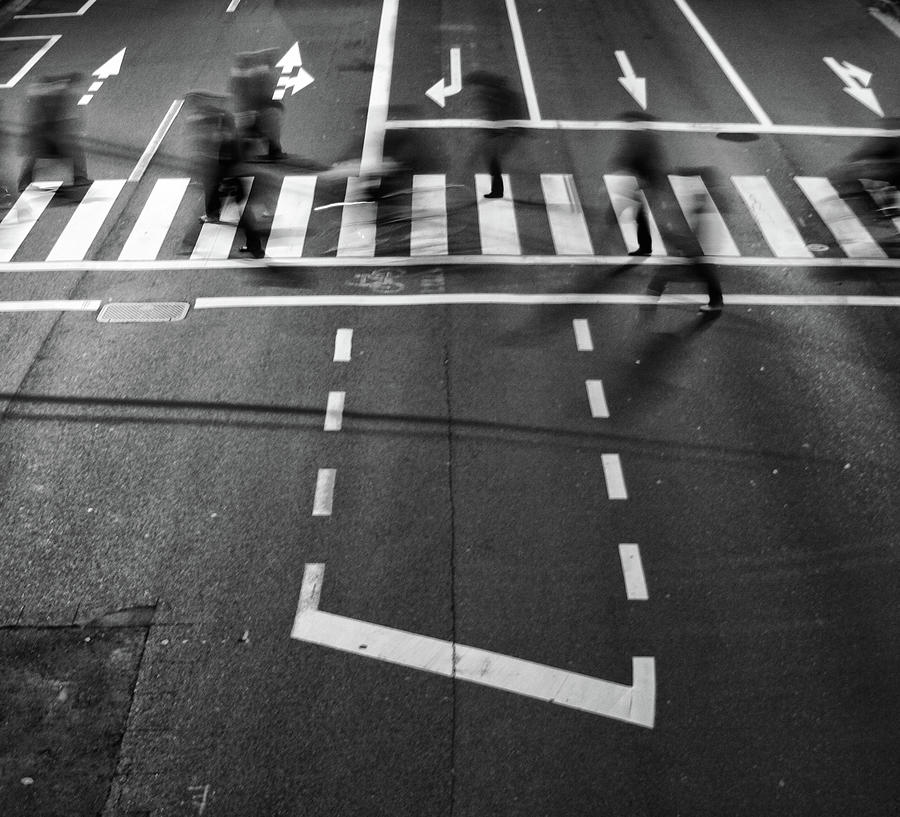 Businessmen Crossing Street Photograph by Chris Jongkind