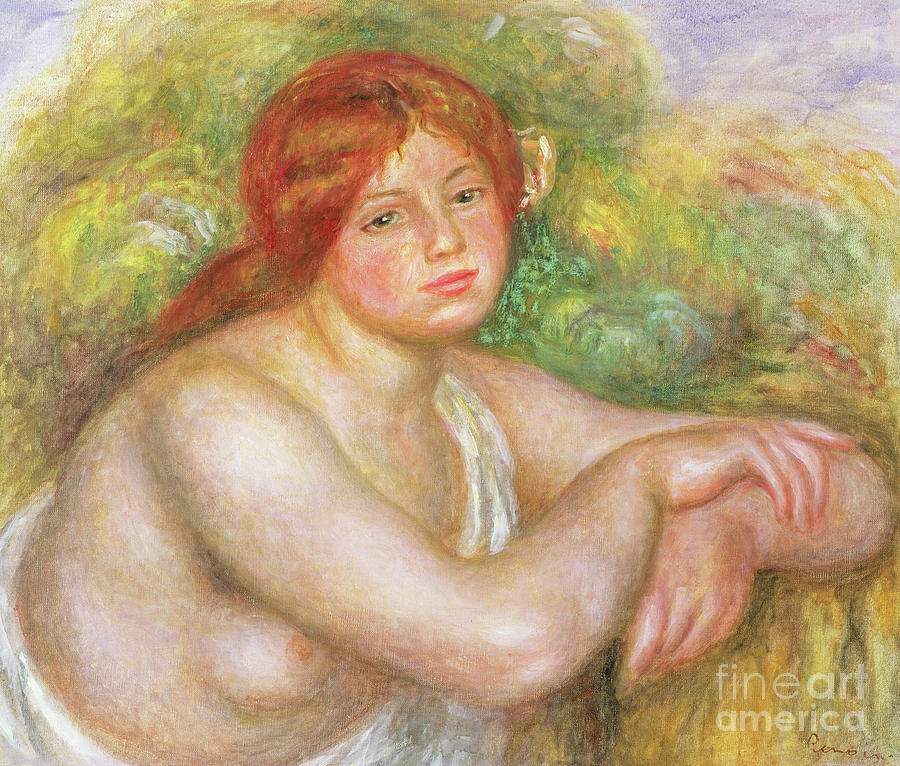 Bust of Nude, 1909  Painting by Pierre Auguste Renoir