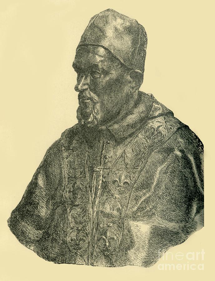 Bust Of Pope Innocent X Drawing by Print Collector