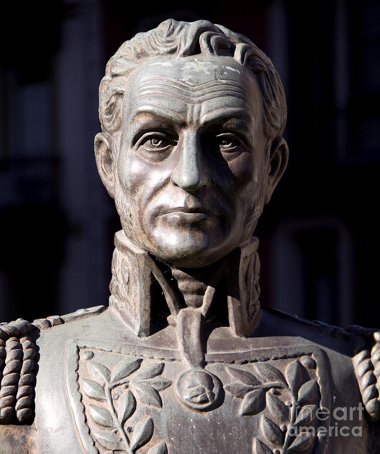 Bust of Simon Bolivar Sculpture by French School