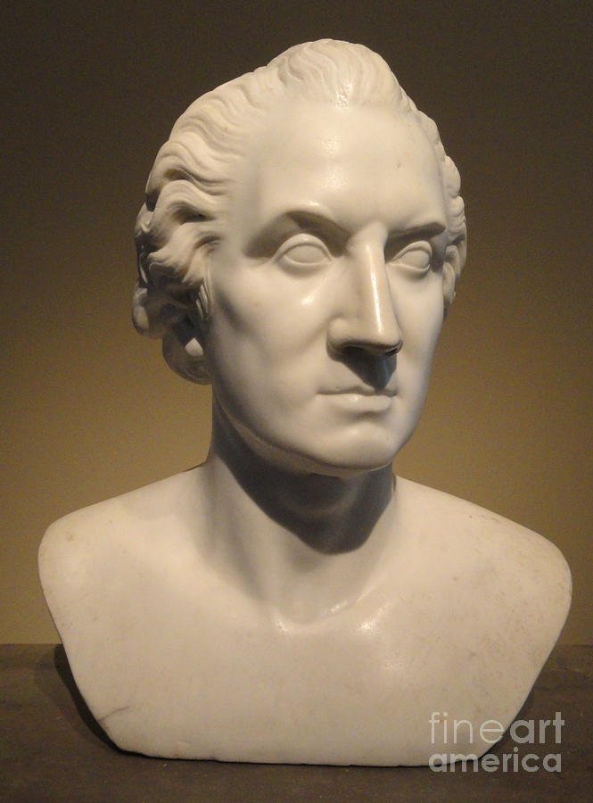 Bust Portrait of Washington Painting by Horatio Greenough