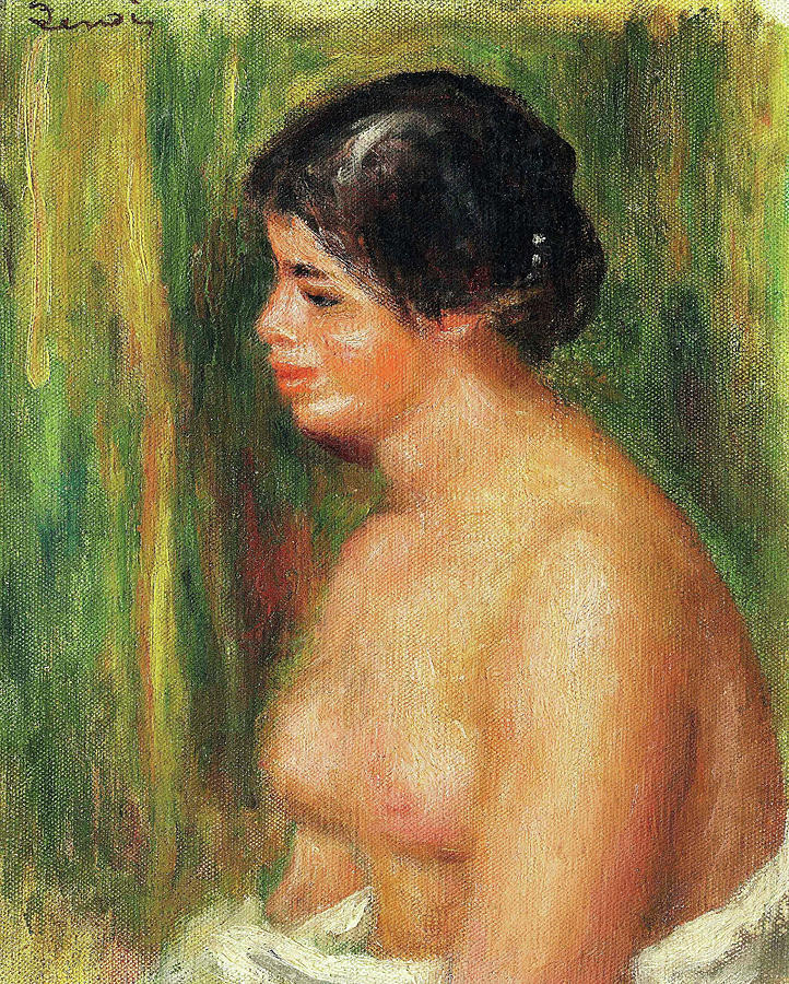Paris Painting - Buste de femme nue, circa - Digital Remastered Edition by Pierre-Auguste Renoir