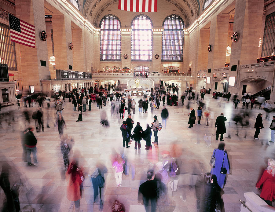 Busy Hall Of Grand Central Station In Photograph by Eschcollection