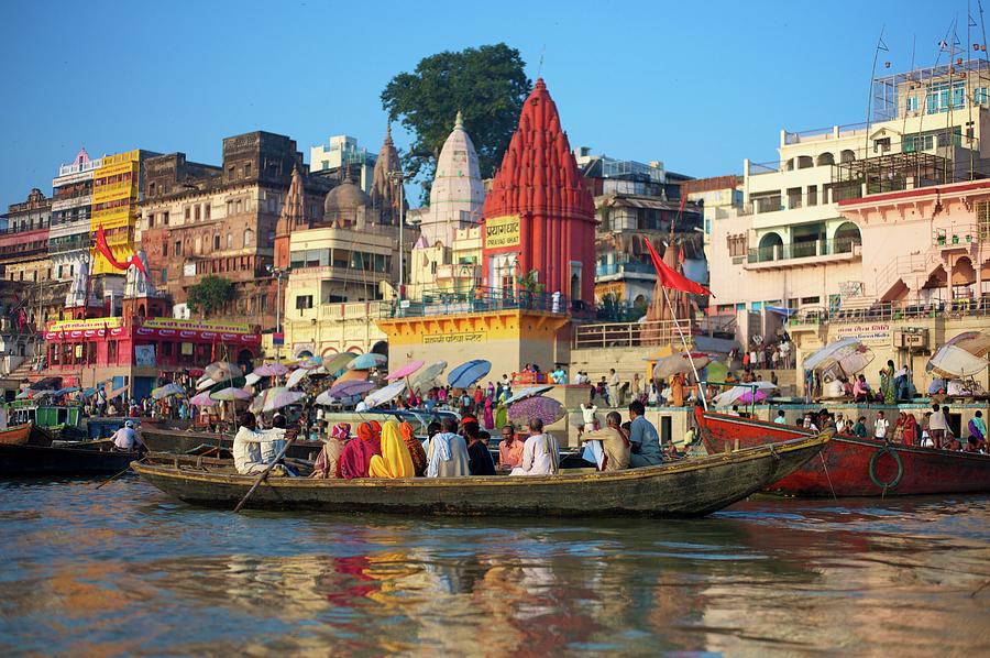 Busy Preparation On Ganges Photograph by Dominik Eckelt Busy Preparation On Ganges Photograph by Dominik Eckelt