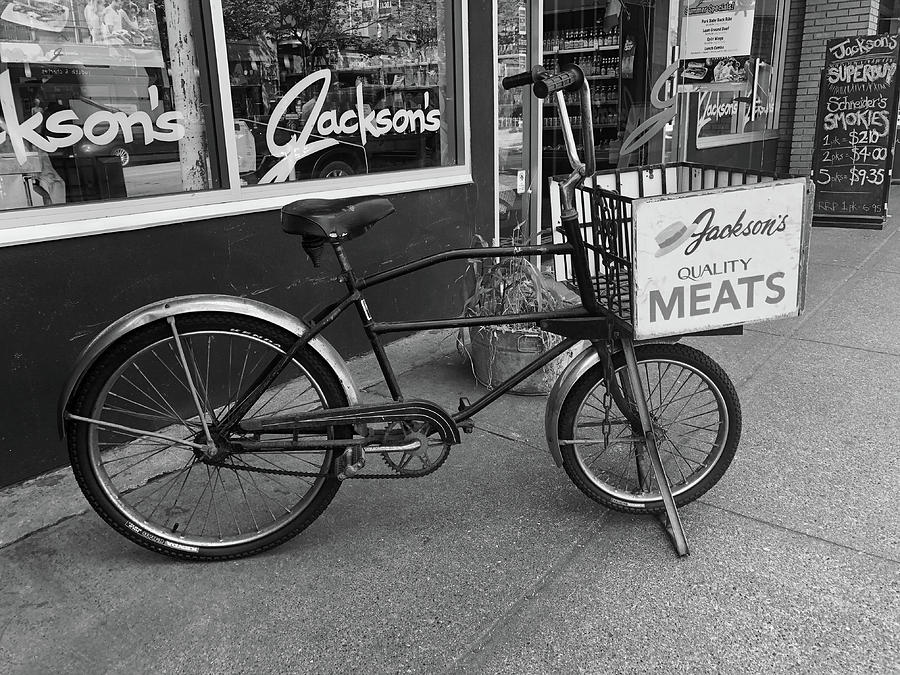 Butcher Shop Delivery Bike Photograph by Tom Reynen