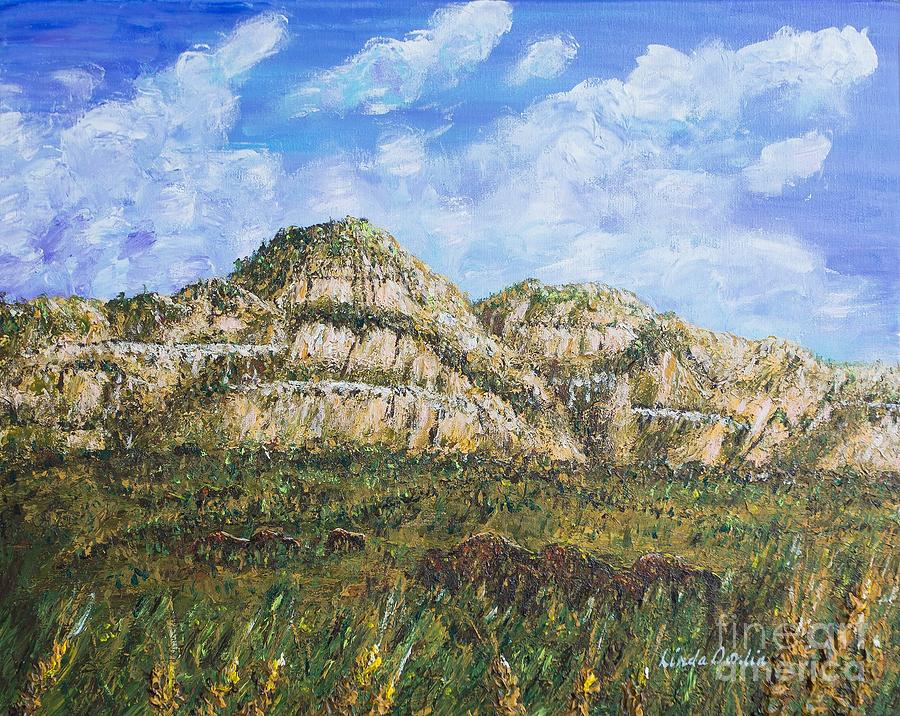 Butte-i-ful View Painting by Linda Donlin
