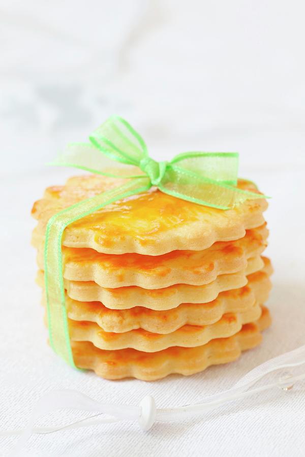 Butter Biscuits As A Gift Photograph by Lydie Besancon