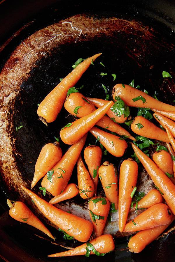 Buttered Baby Carrots Photograph by Helen Cathcart