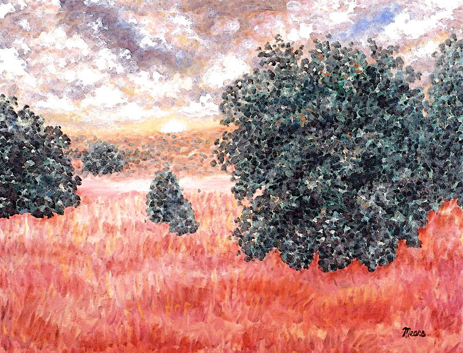 Butterfield Meadows Two Painting by Linda Mears
