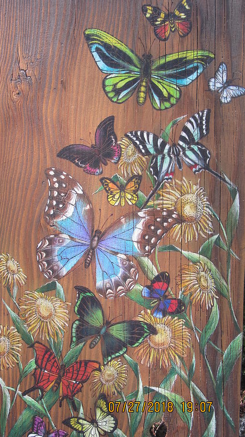 Butterflies 2 Mixed Media by Barbara Prestridge