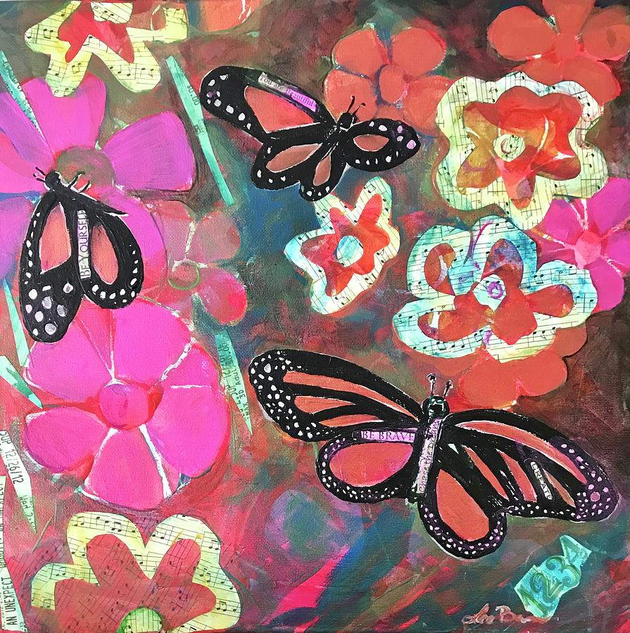 Monarch Mixed Media - Butterflies are Free to Fly by Lee Bauman Monarch Mixed Media - Butterflies are Free to Fly by Lee Bauman