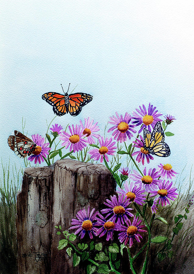 Animal Painting - Butterflies by Arie Reinhardt Taylor