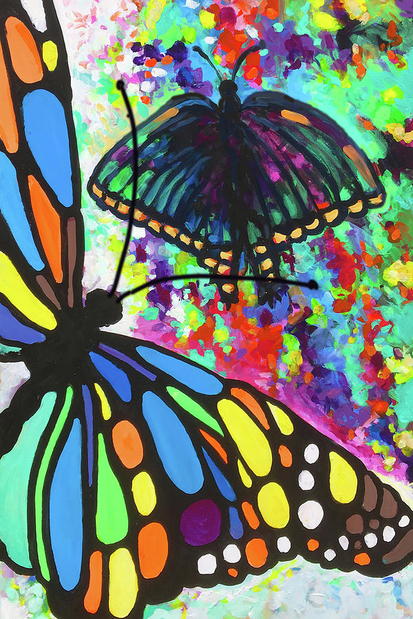 Butterflies Dont Know They Are Beautiful Painting