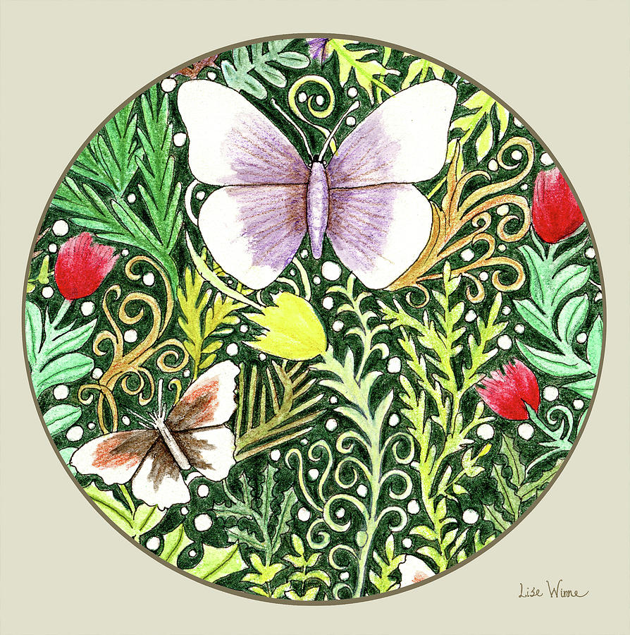 Butterflies Mixed Media by Lise Winne