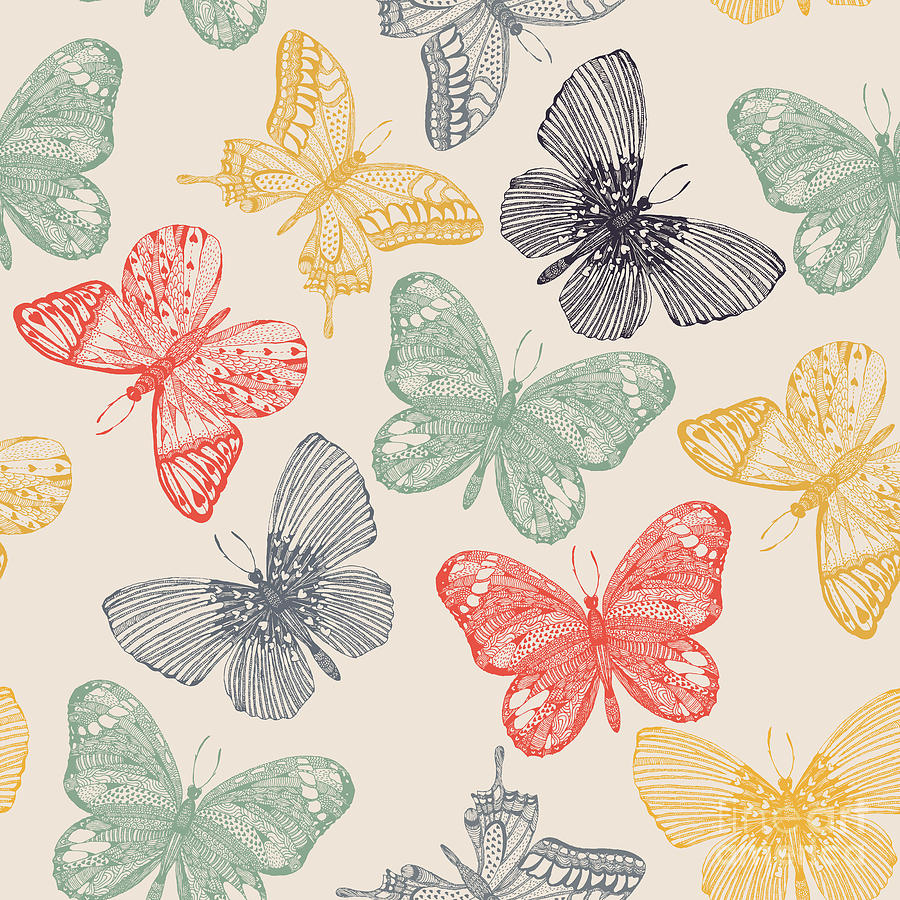 butterfly doodling