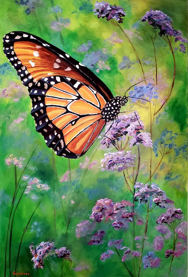 Butterfly Painting By Cristina Gosserez - Fine Art America