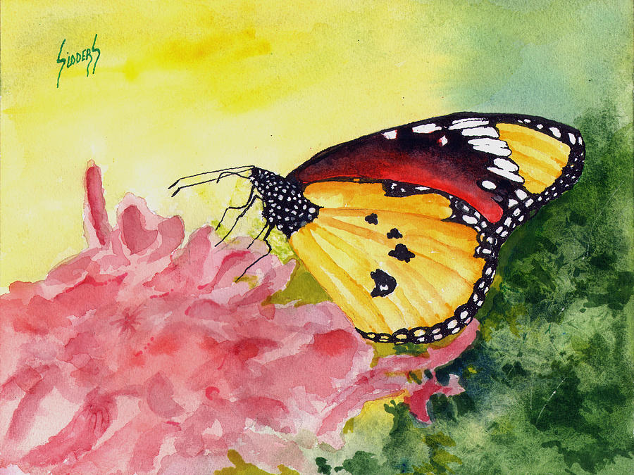Butterfly 190219 Painting by Sam Sidders